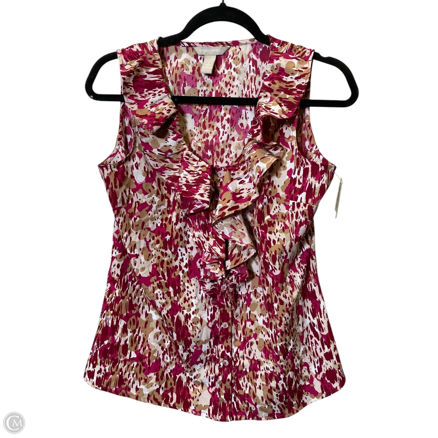 Top Sleeveless By Banana Republic In Multi-colored, Size: S