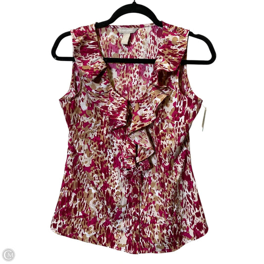 Top Sleeveless By Banana Republic In Multi-colored, Size: S