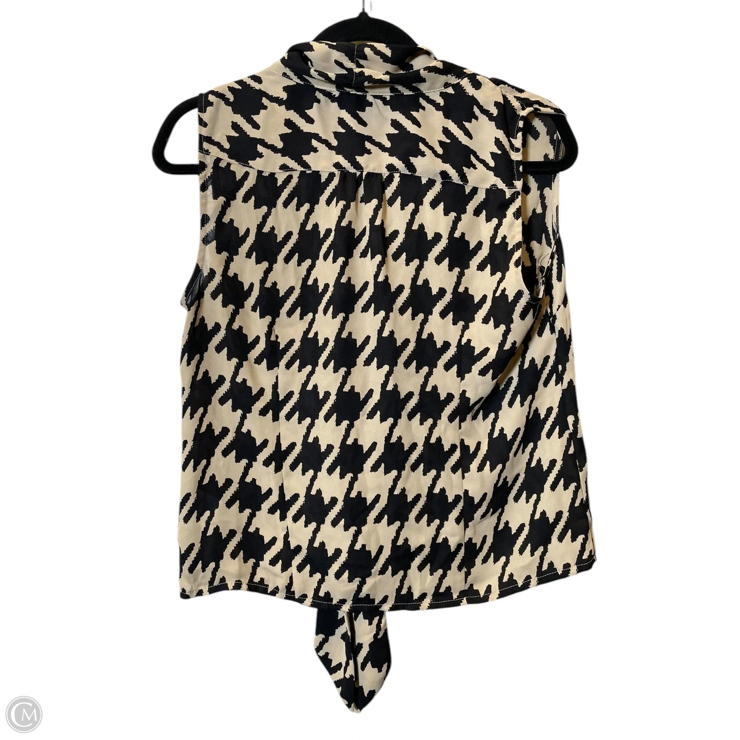 Top Sleeveless By Covington In Black & Tan, Size: Mp