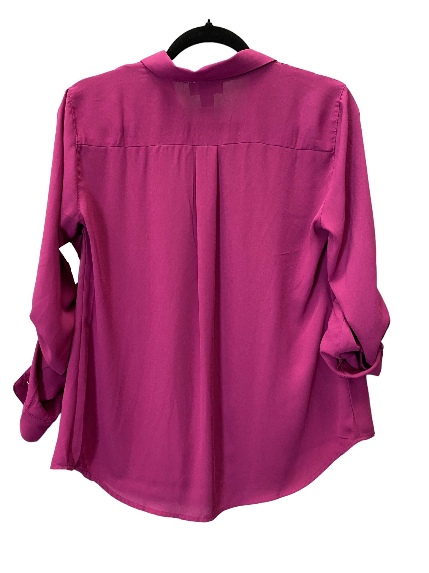 Mauve Blouse Long Sleeve Loft, Size S