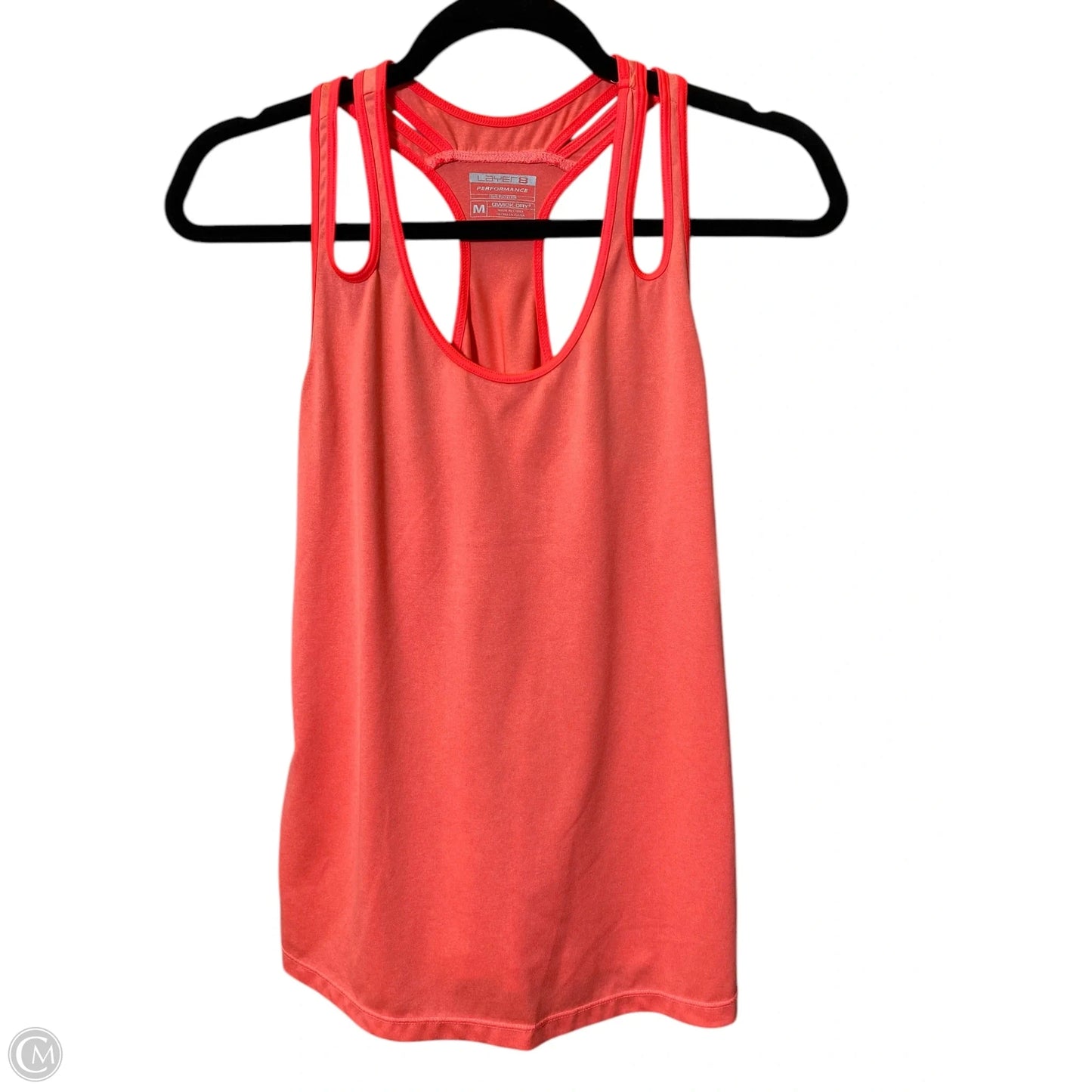 Athletic Tank Top By Layer 8 In Orange, Size: M