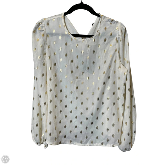 Top Long Sleeve By Shein In Gold, Size: M