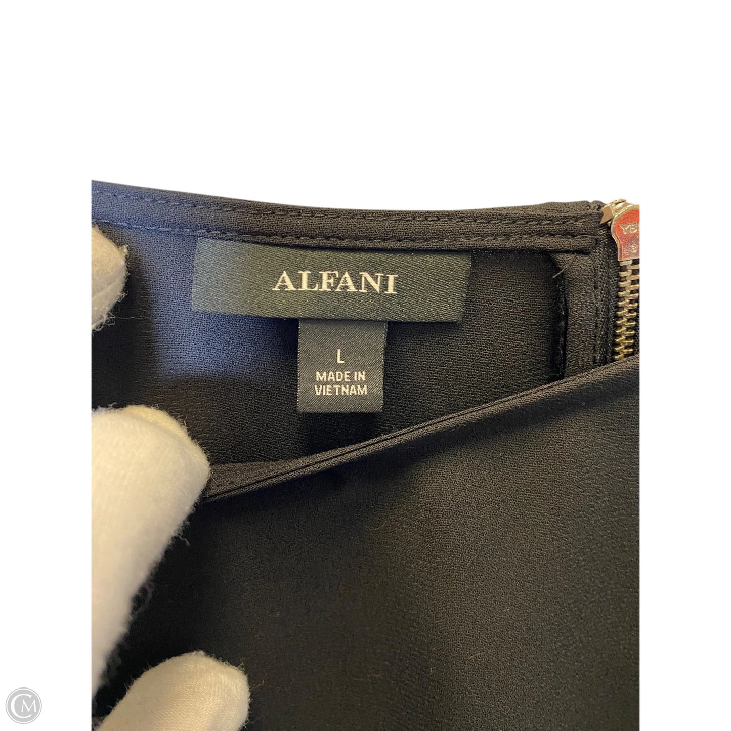 Top Long Sleeve By Alfani In Black, Size: L