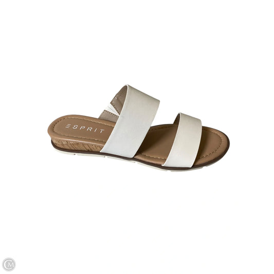 Sandals Flip Flops By Esprit In Cream, Size: 8