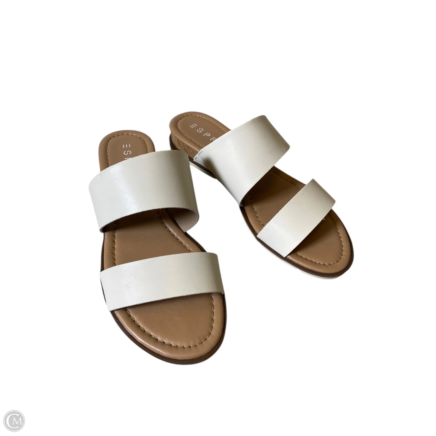 Sandals Flip Flops By Esprit In Cream, Size: 8