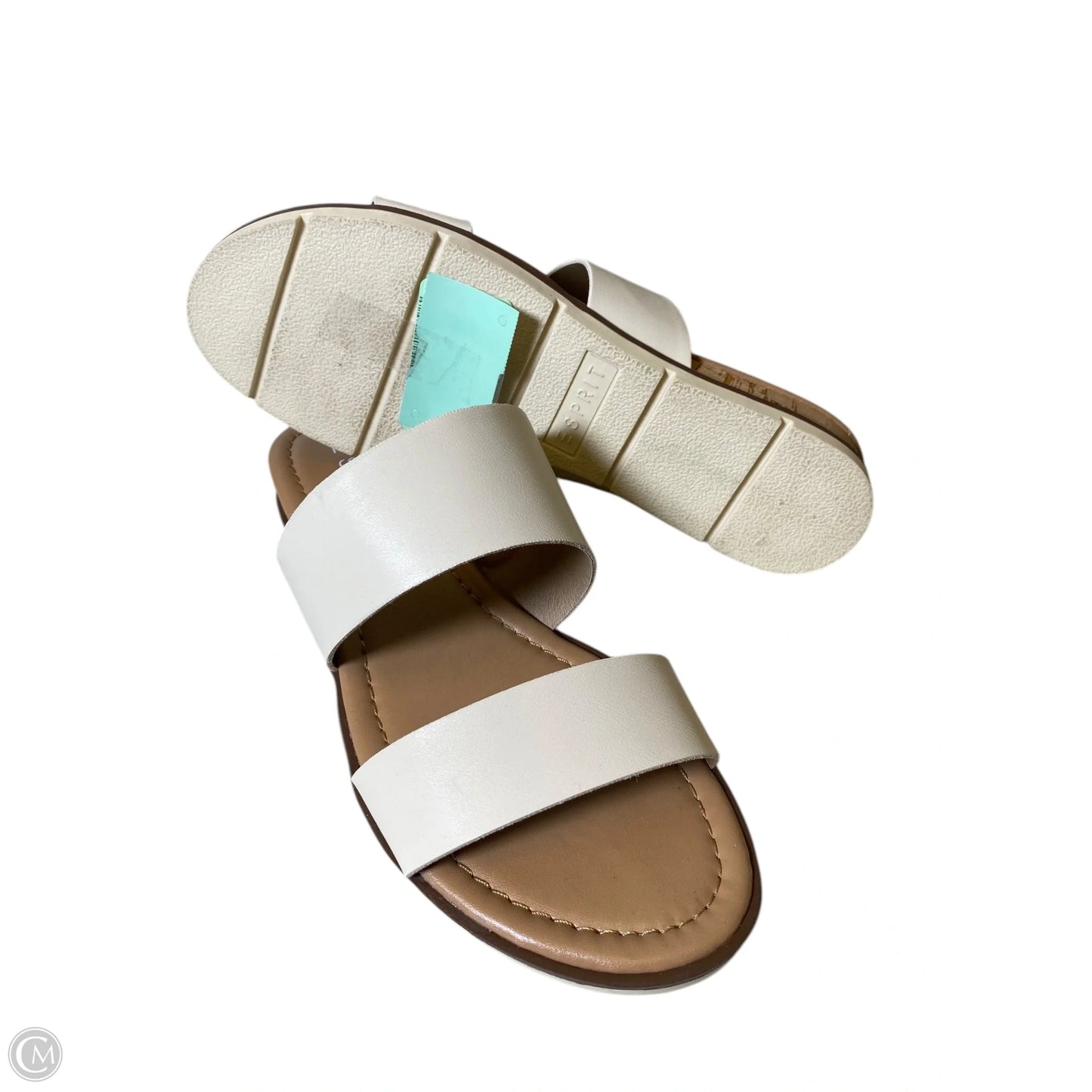 Sandals Flip Flops By Esprit In Cream, Size: 8