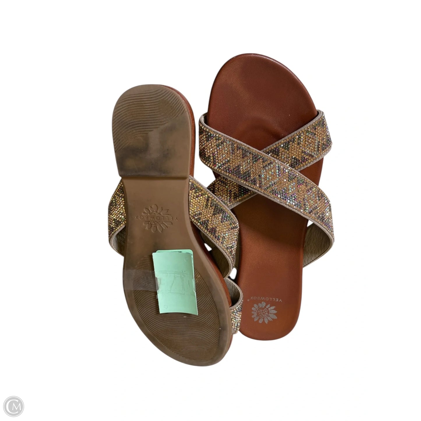 Sandals Flats By Yellow Box In Multi-colored, Size: 8.5