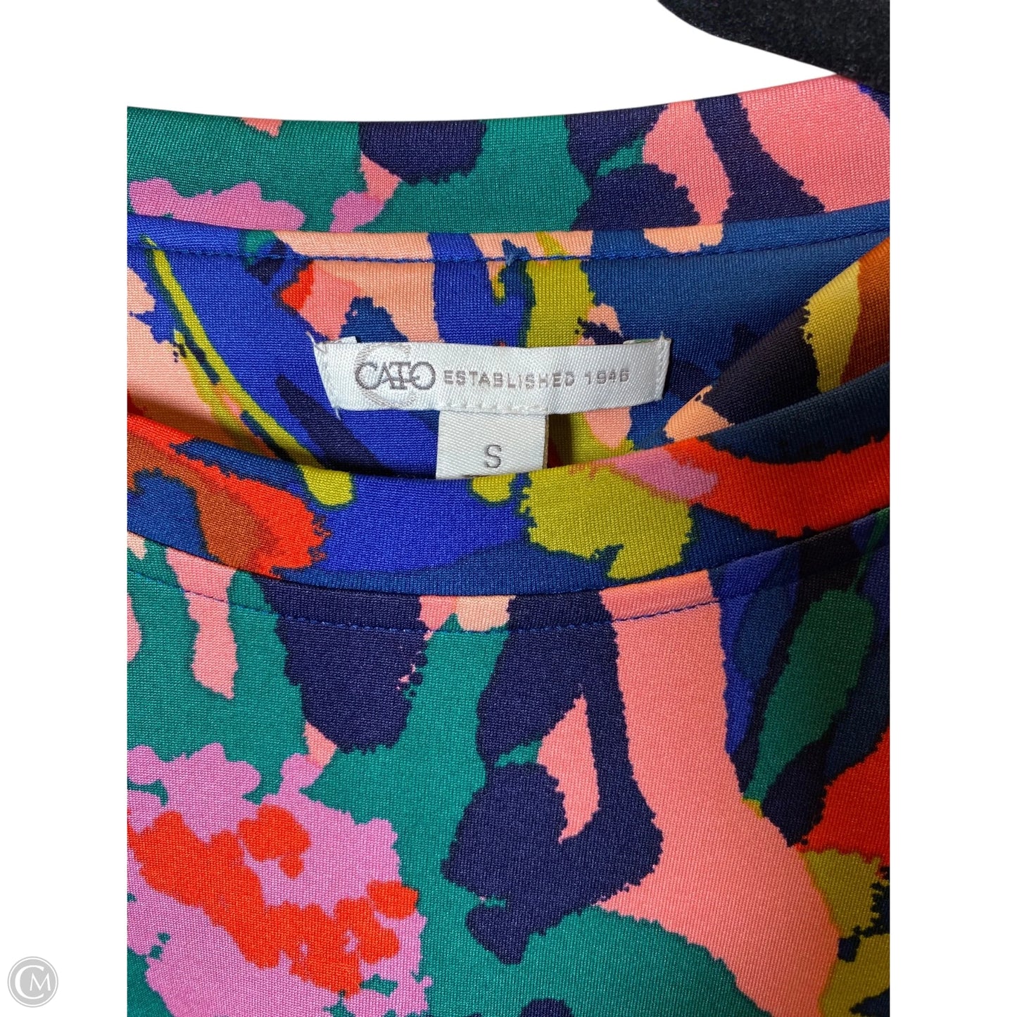Top Short Sleeve By Cato In Multi-colored, Size: S