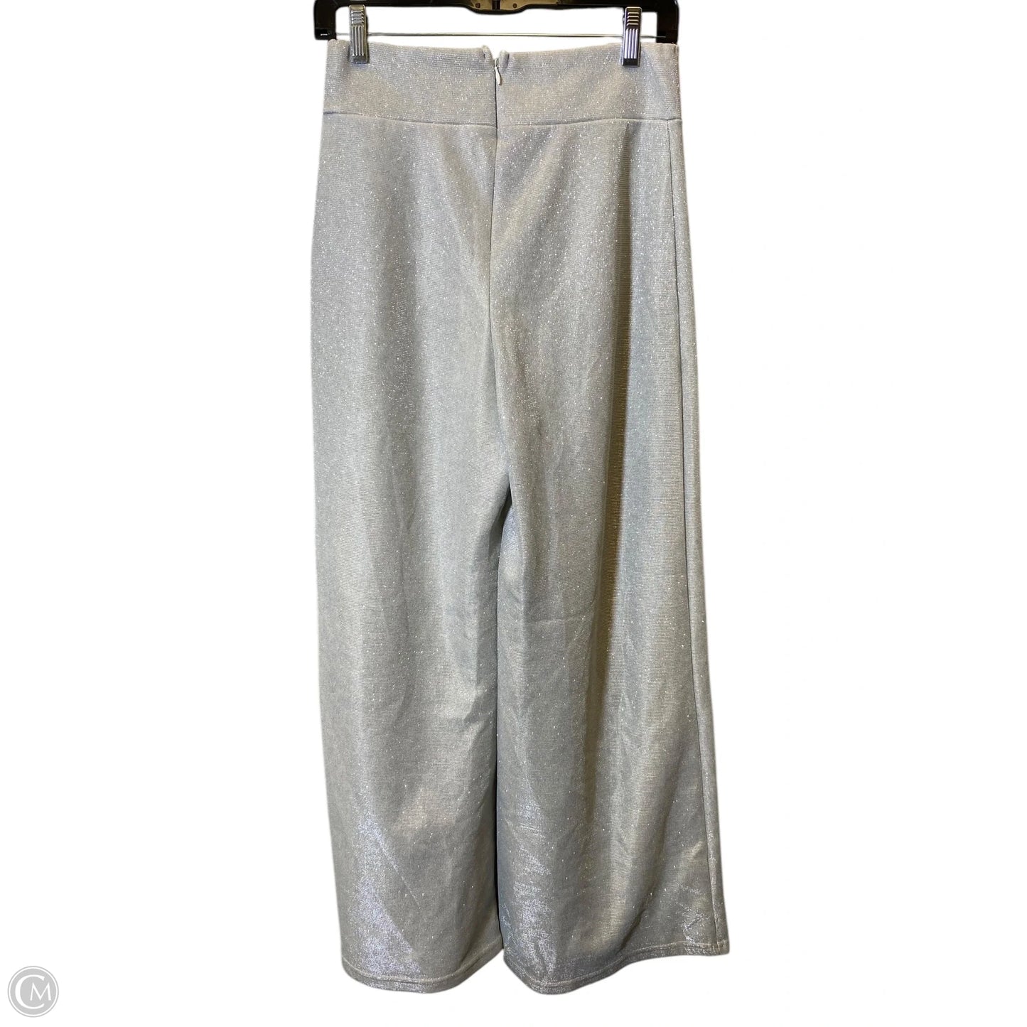 Pants Wide Leg By Cmc In Silver, Size: M
