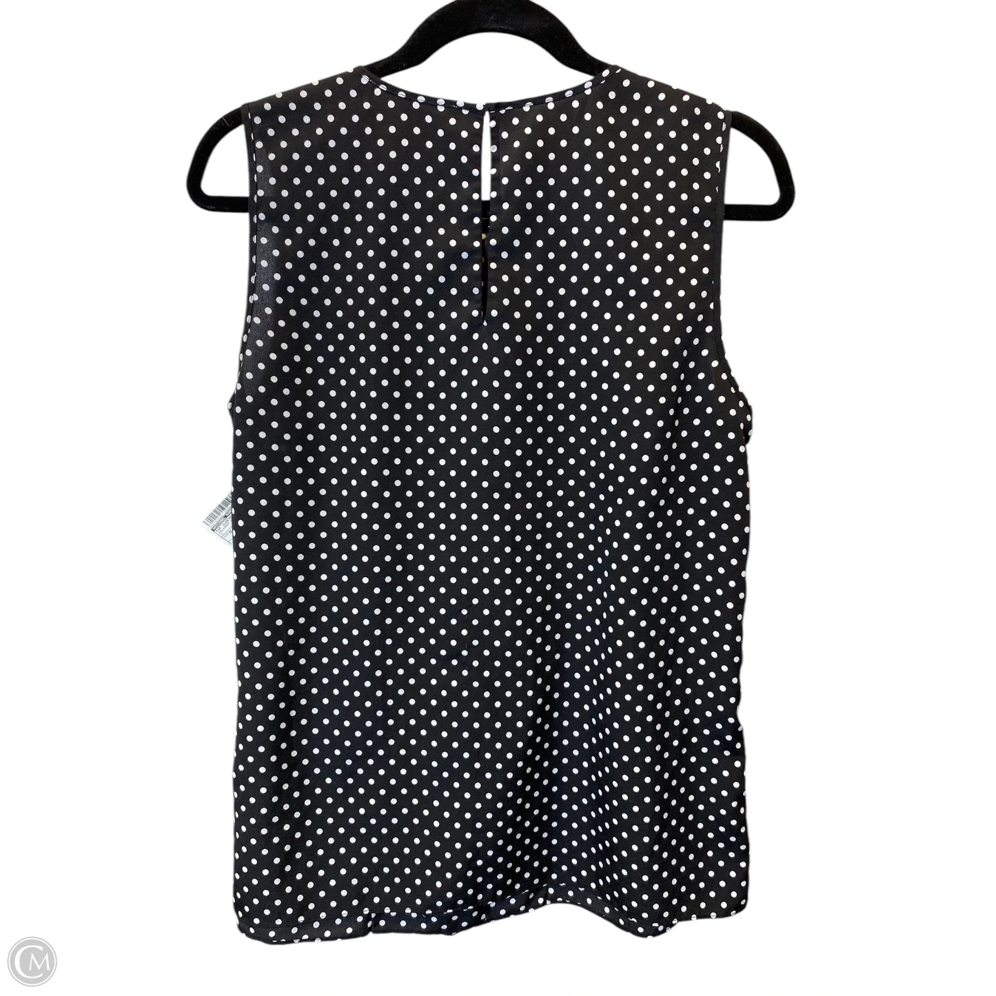 Top Sleeveless Designer By Michael Kors Collection In Polkadot Pattern, Size: M