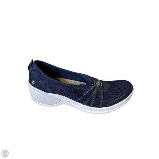 Shoes Heels Wedge By Bzees In Navy, Size: 10