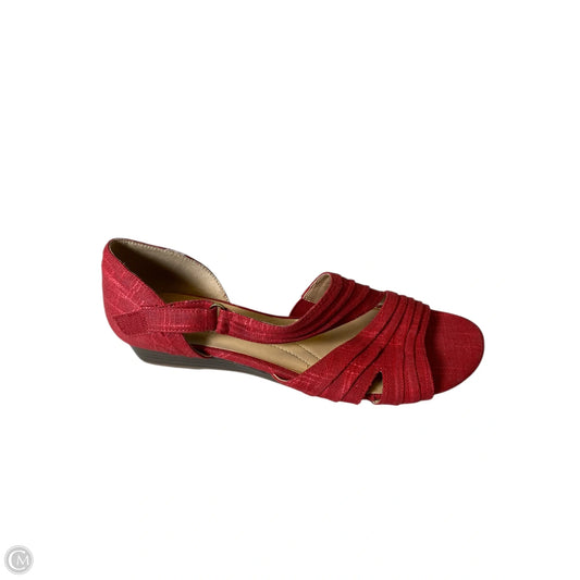 Sandals Flats By Naturalizer In Red, Size: 10