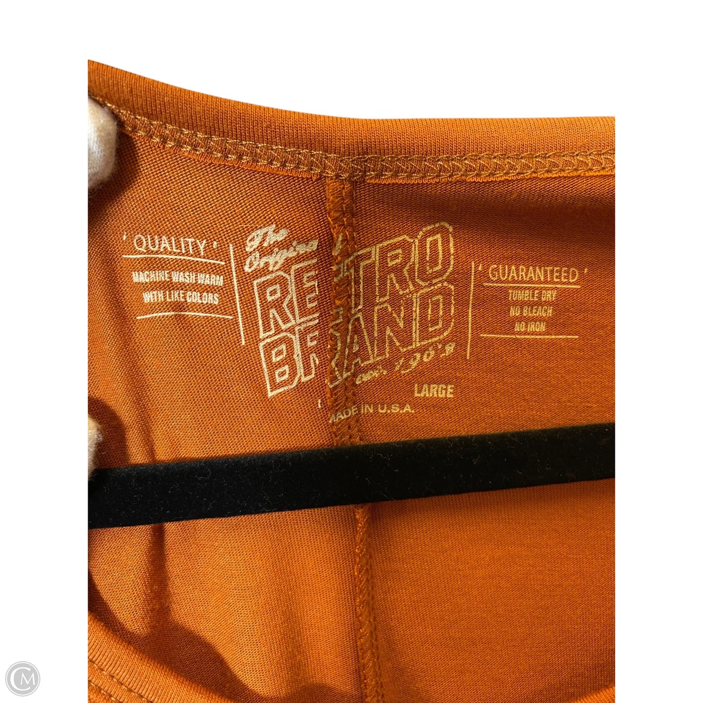 Top Short Sleeve By Retro In Bronze, Size: L