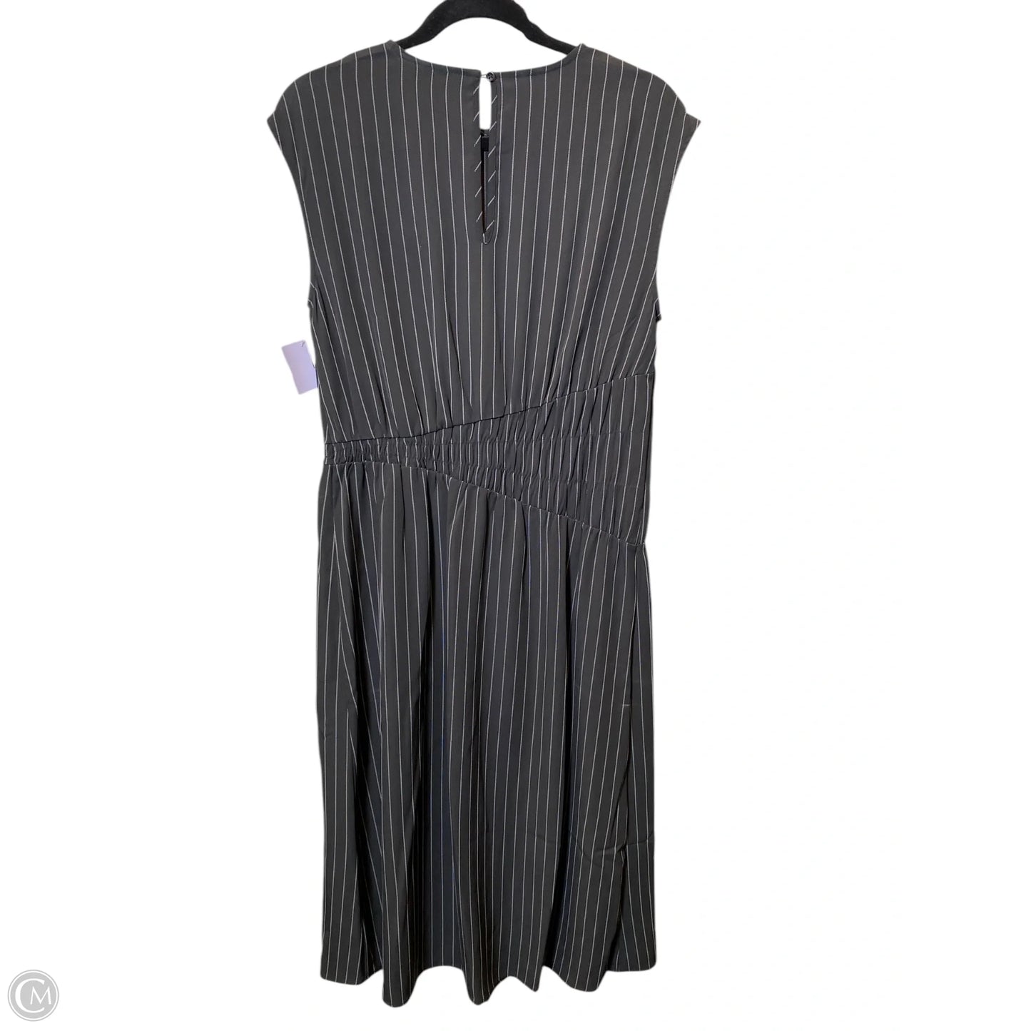 Dress Casual Midi By Prologue In Striped Pattern, Size: M
