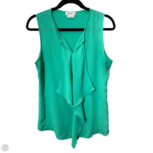 Top Sleeveless By Van Heusen In Green, Size: M