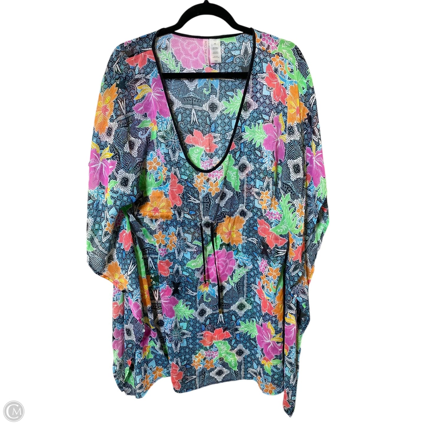Swimwear Cover-up By Clothes Mentor In Multi-colored, Size: M