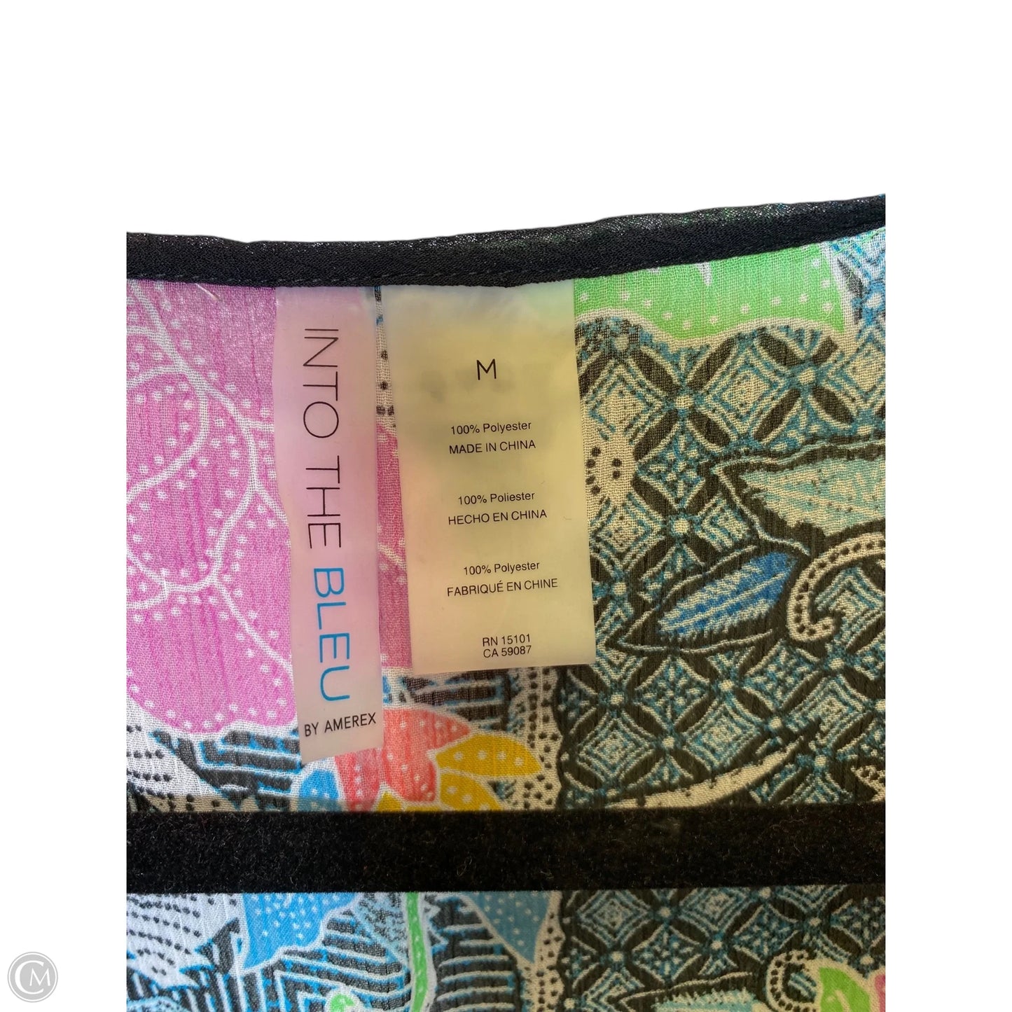 Swimwear Cover-up By Clothes Mentor In Multi-colored, Size: M