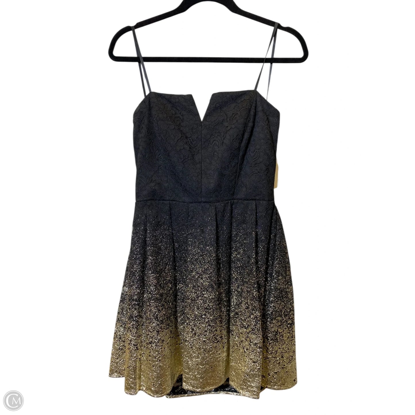 Dress Party Short By Cmc In Black & Gold, Size: M