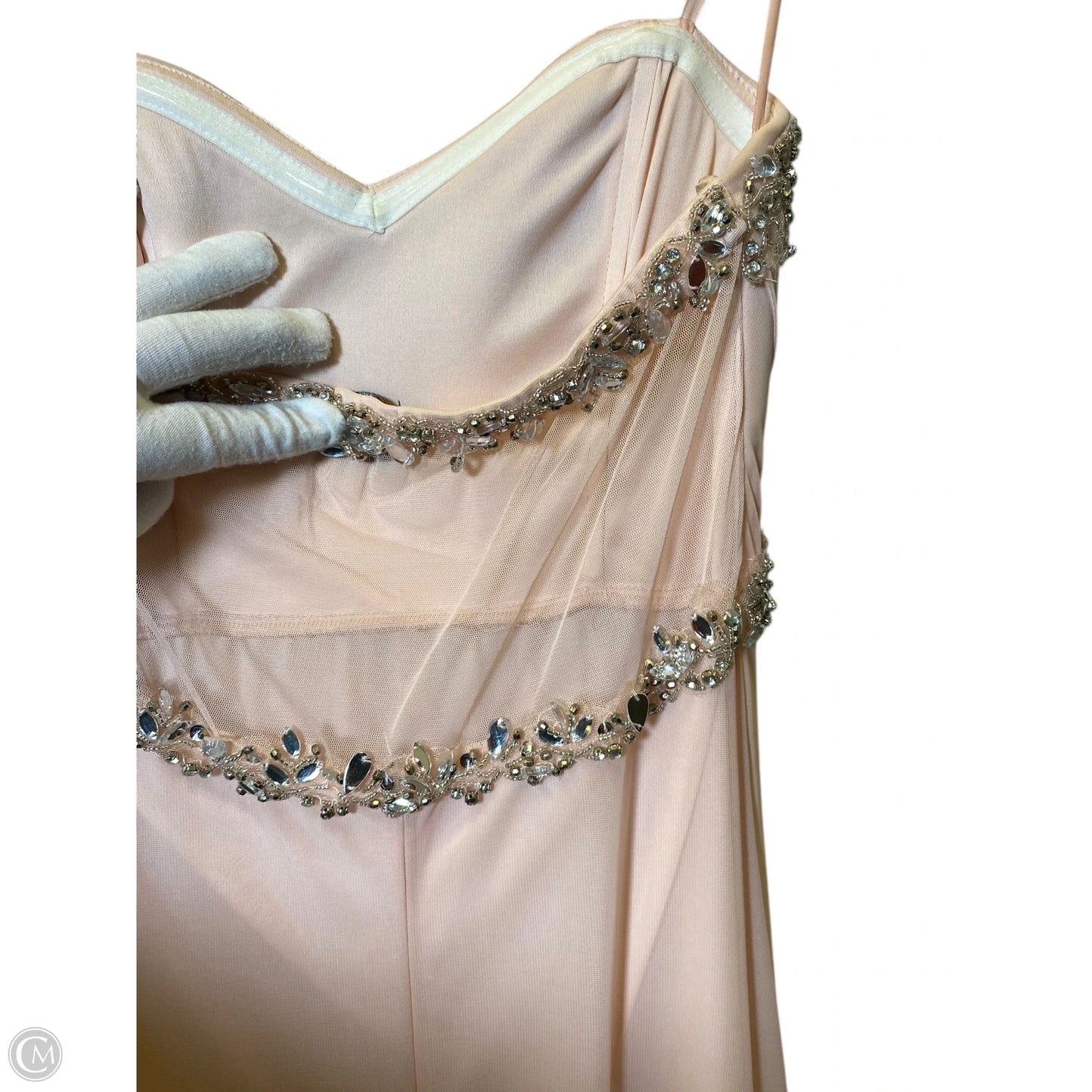 Dress Party Long By Sequin Hearts In Peach, Size: M