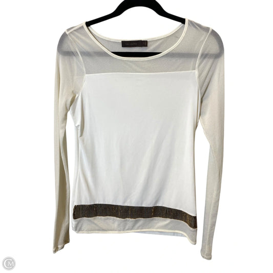 Top Long Sleeve By Cmc In Cream, Size: S