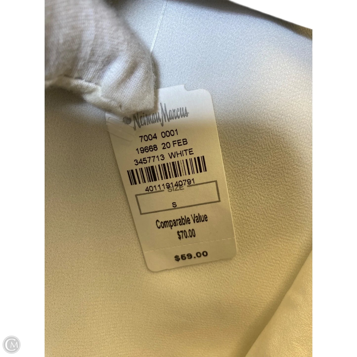 Top Short Sleeve By Endless Rose In White, Size: S