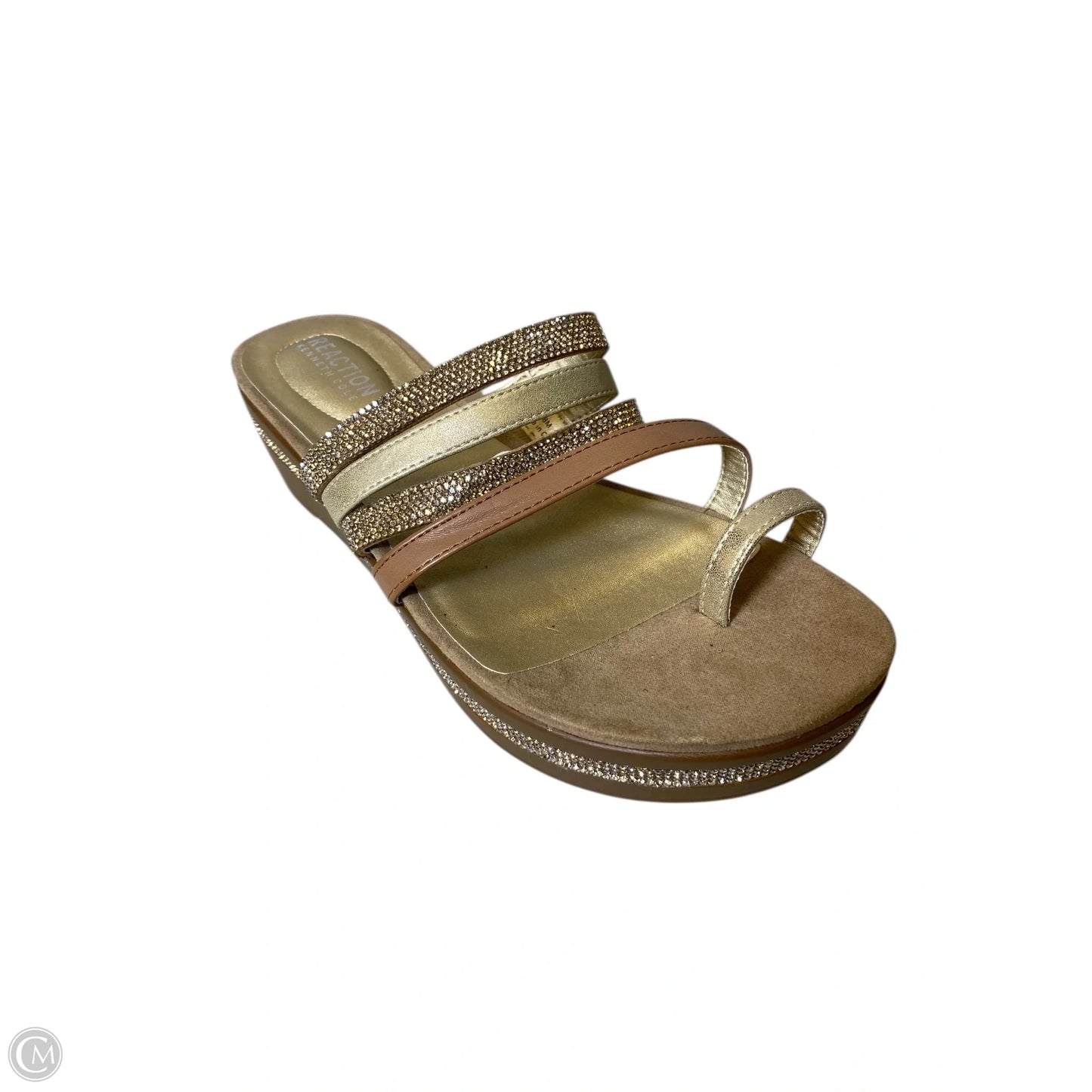 Sandals Flats By Kenneth Cole Reaction In Gold, Size: 8