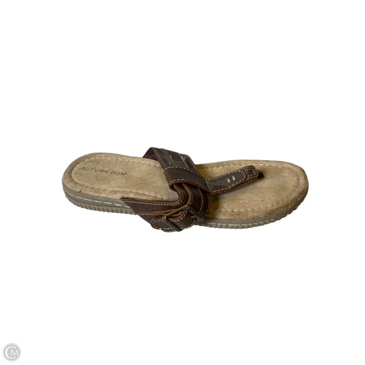 Sandals Flip Flops By Cmc In Brown, Size: 7