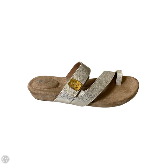 Sandals Flats By Gianni Bini In Gold, Size: 8