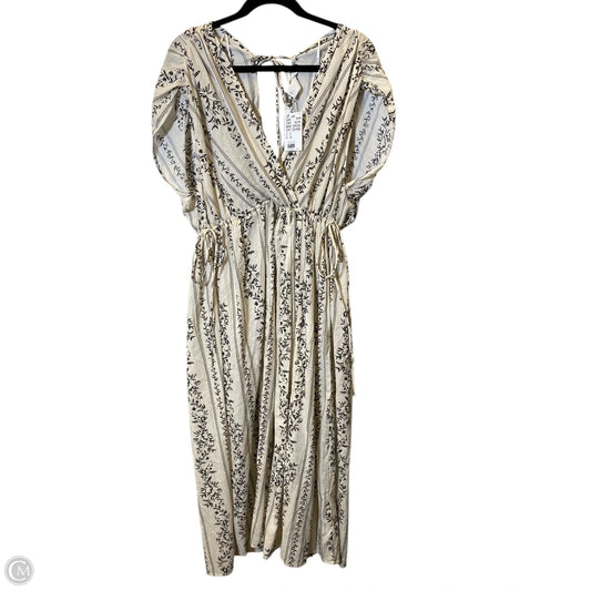 Dress Casual Maxi By H&m In Black & Tan, Size: S