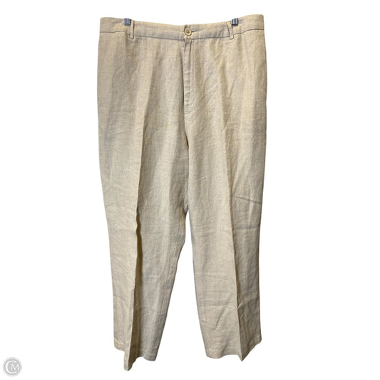 Pants Linen By Gap In Tan, Size: 16
