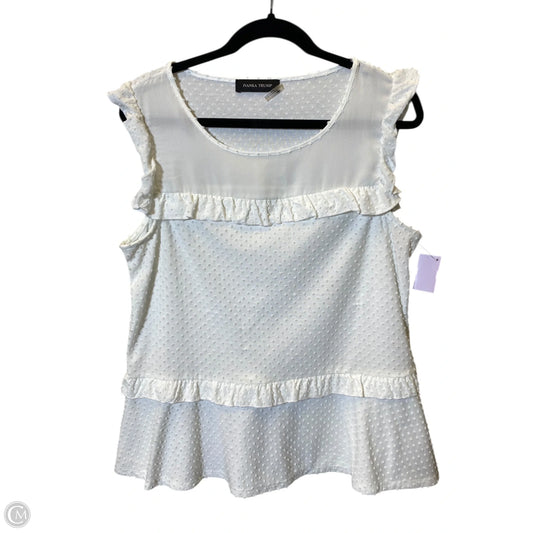 Top Sleeveless By Ivanka Trump In White, Size: L