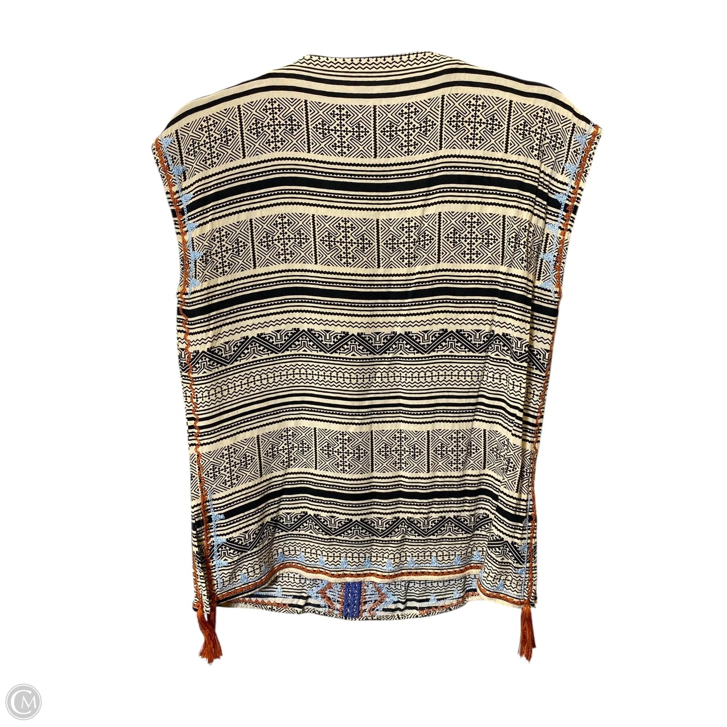 Top Short Sleeve By Thml In Multi-colored, Size: M