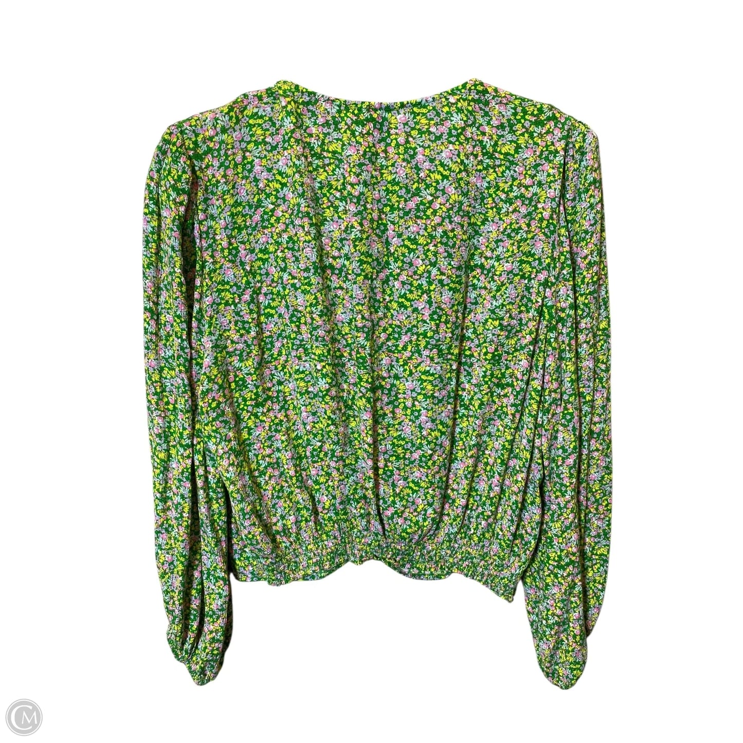 Top Long Sleeve By Scoop In Green, Size: L