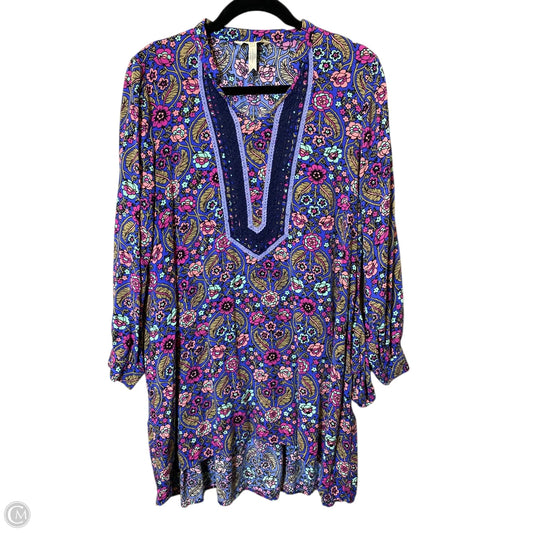 Tunic 3/4 Sleeve By Matilda Jane In Multi-colored, Size: L