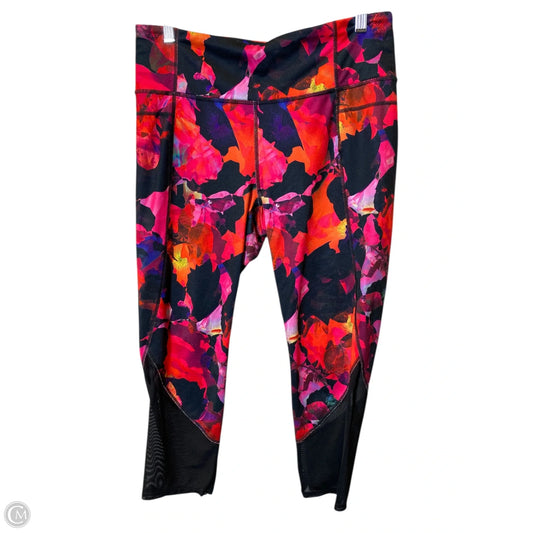 Athletic Capris By Athleta In Multi-colored, Size: L