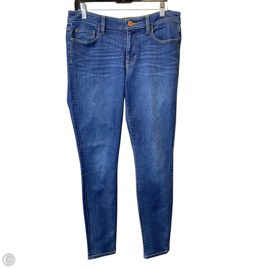 Jeans Skinny By Loft In Blue, Size: 8