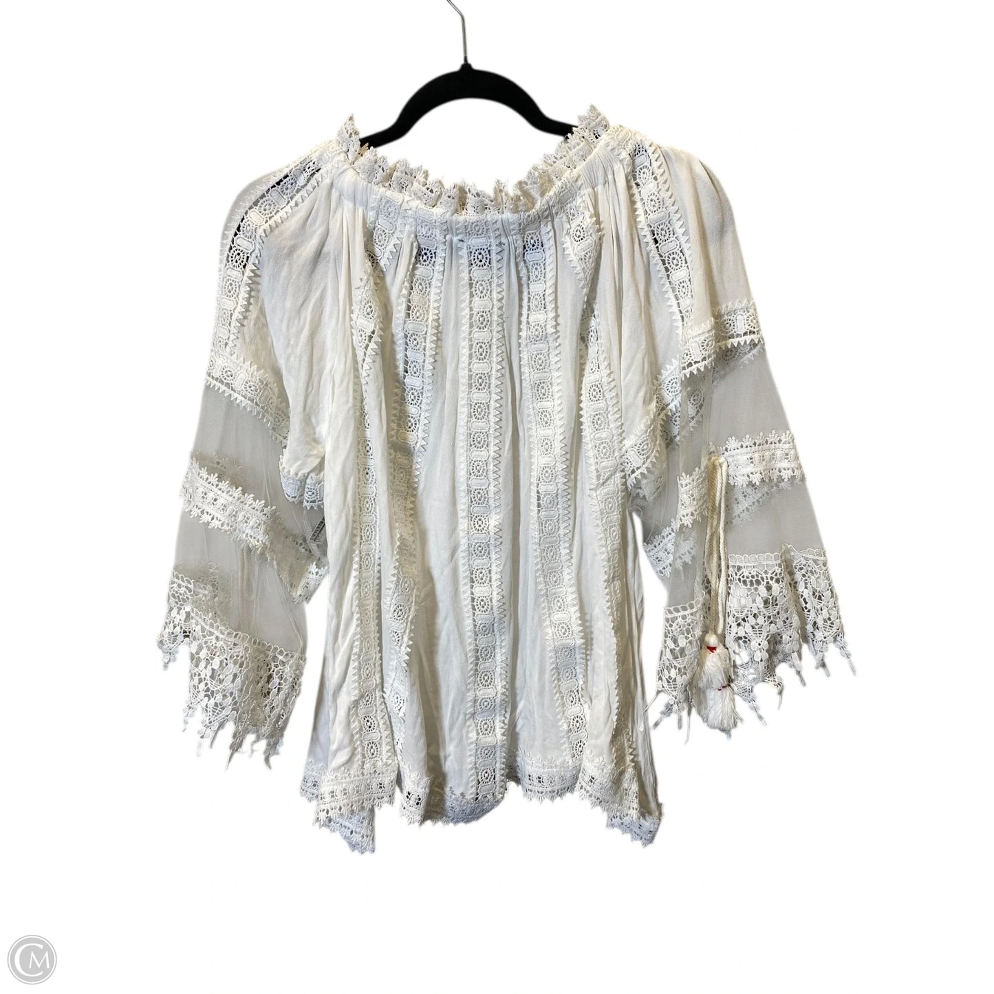 Top 3/4 Sleeve By Vici In White, Size: S