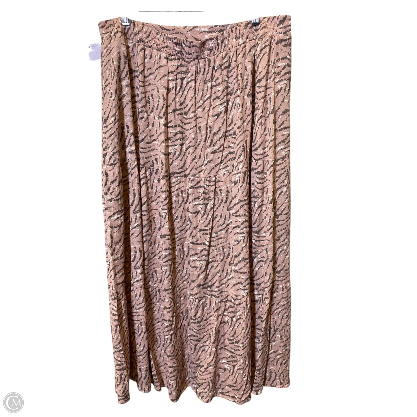 Skirt Maxi By Nine West In Grey & Pink, Size: Xl