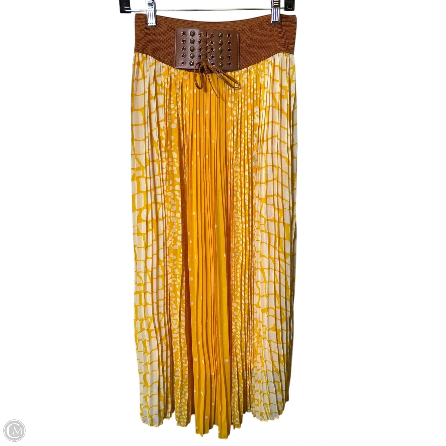 Skirt Maxi By Magic In Yellow, Size: M