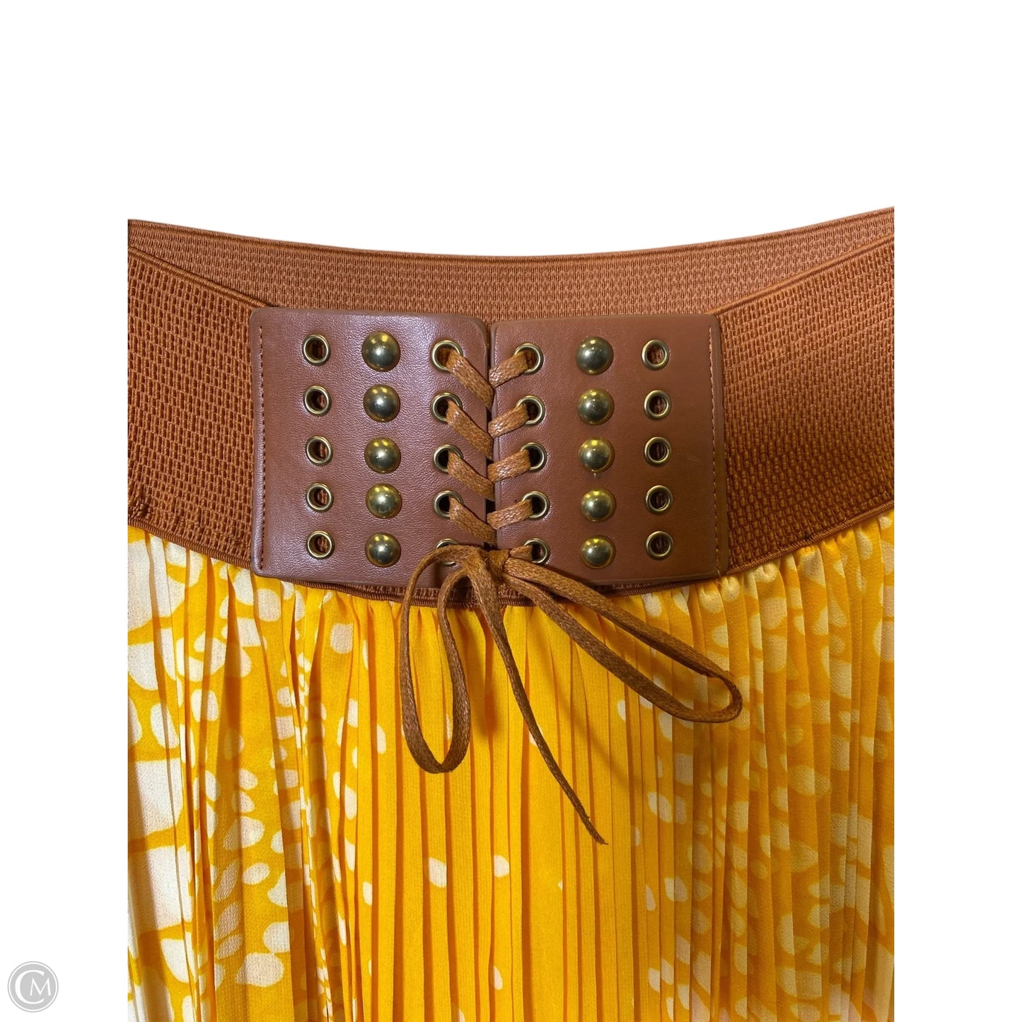 Skirt Maxi By Magic In Yellow, Size: M
