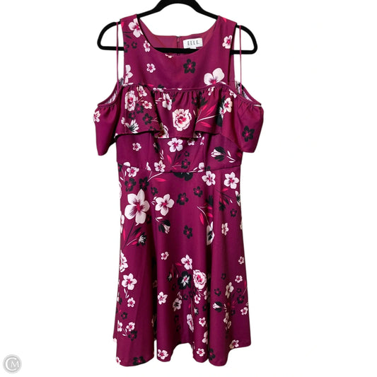 Dress Casual Midi By Elle In Floral Print, Size: M