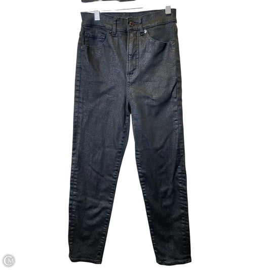 Jeans Straight By Express In Black, Size: Xxs