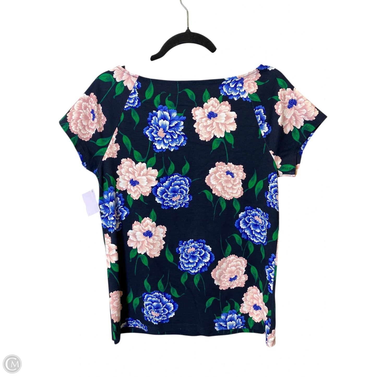 Top Short Sleeve By Ann Taylor In Floral Print, Size: M