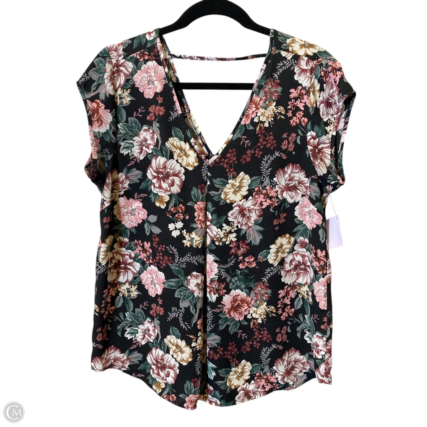Top Sleeveless By Halogen In Floral Print, Size: M