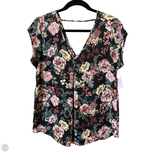 Top Sleeveless By Halogen In Floral Print, Size: M