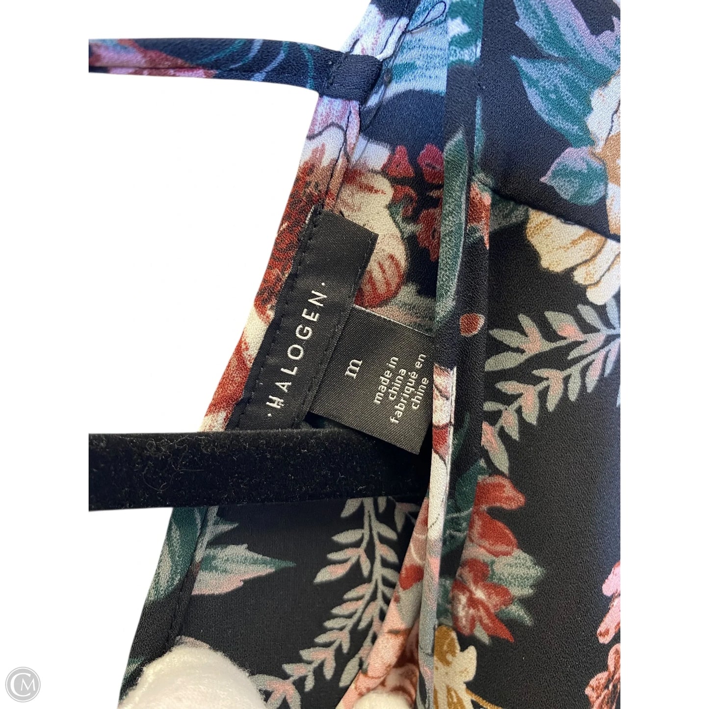 Top Sleeveless By Halogen In Floral Print, Size: M