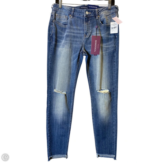 Jeans Skinny By Vigoss In Blue, Size: 10