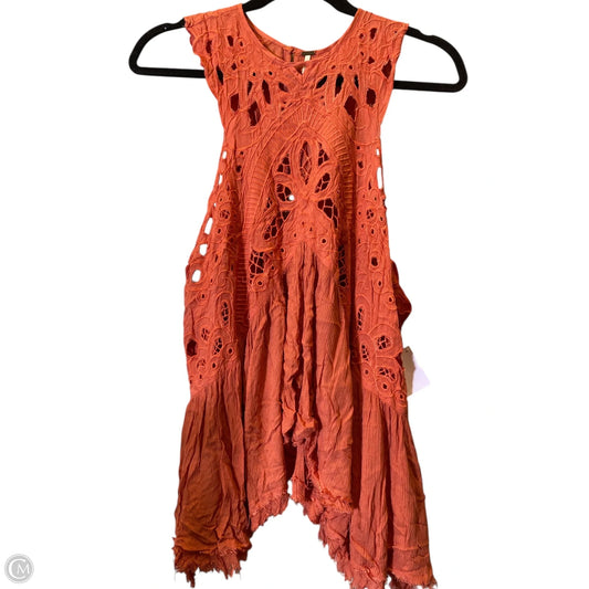 Top Sleeveless By Free People In Orange, Size: M