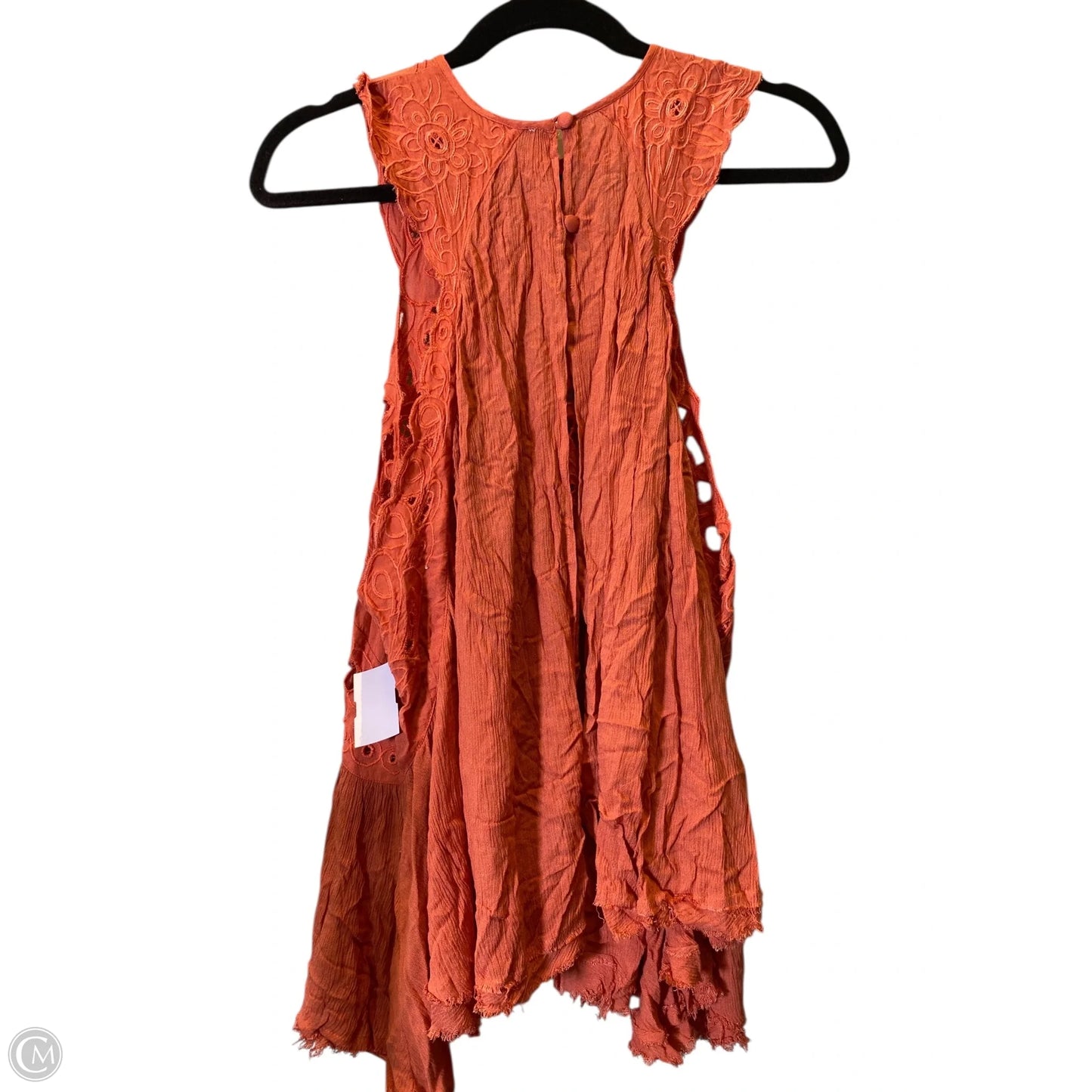 Top Sleeveless By Free People In Orange, Size: M