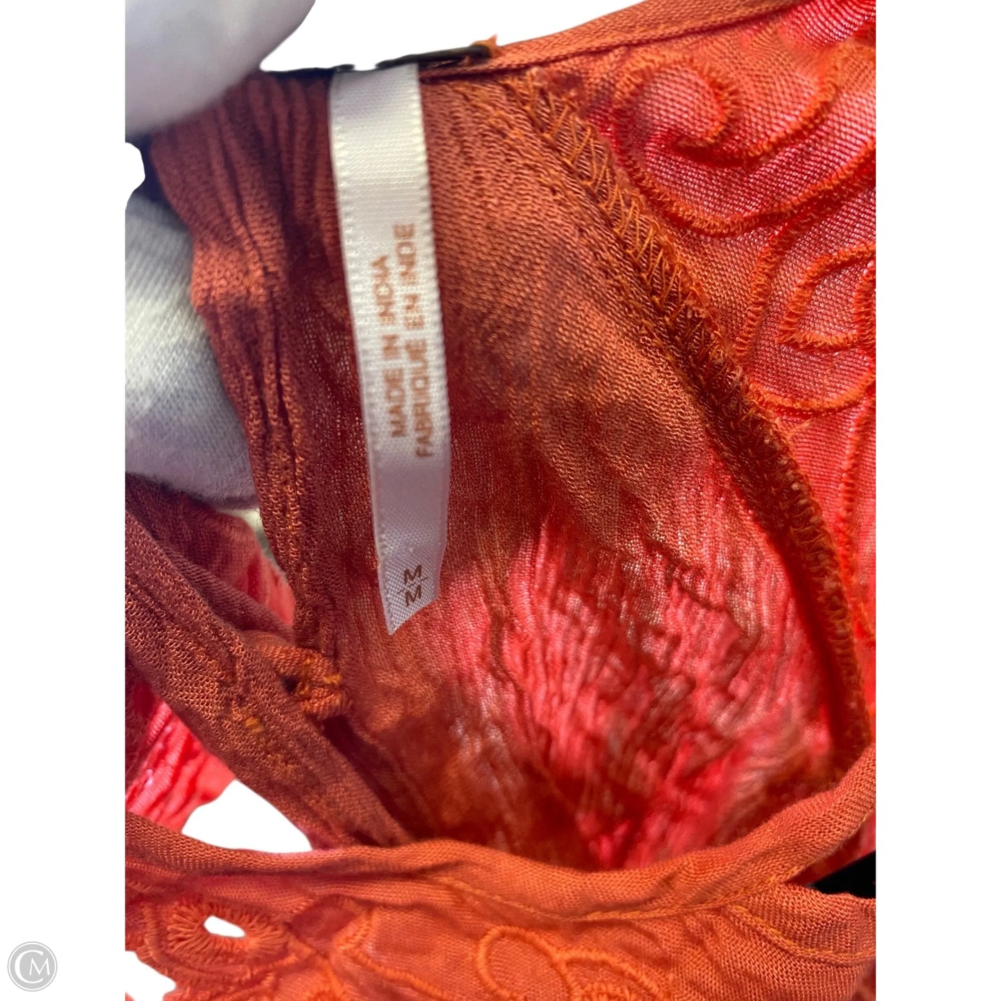 Top Sleeveless By Free People In Orange, Size: M